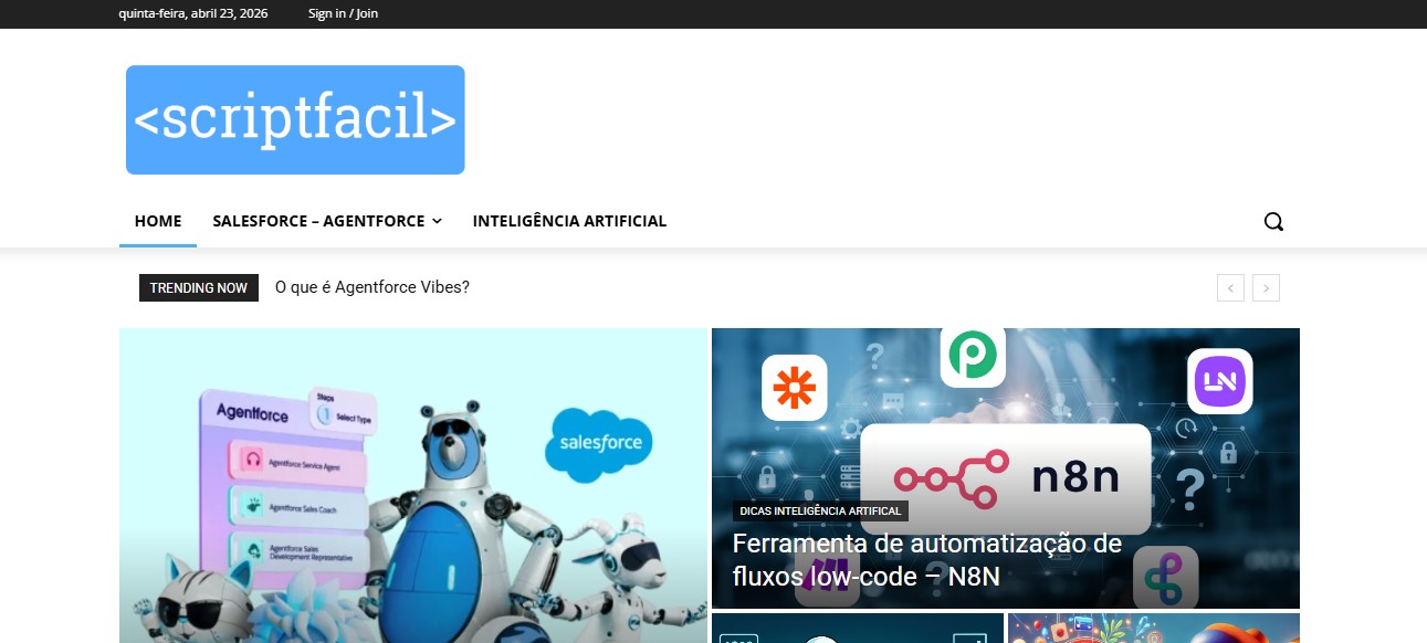 ScriptFacil Blog sobre Tecnologia
