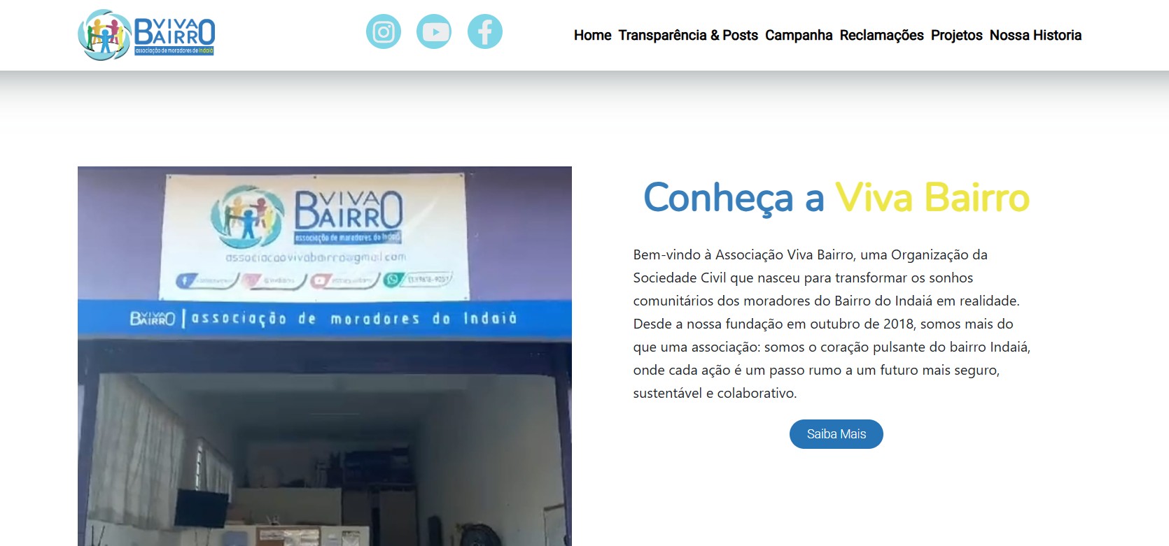 Associação Viva Bairro Indaiá Bertioga